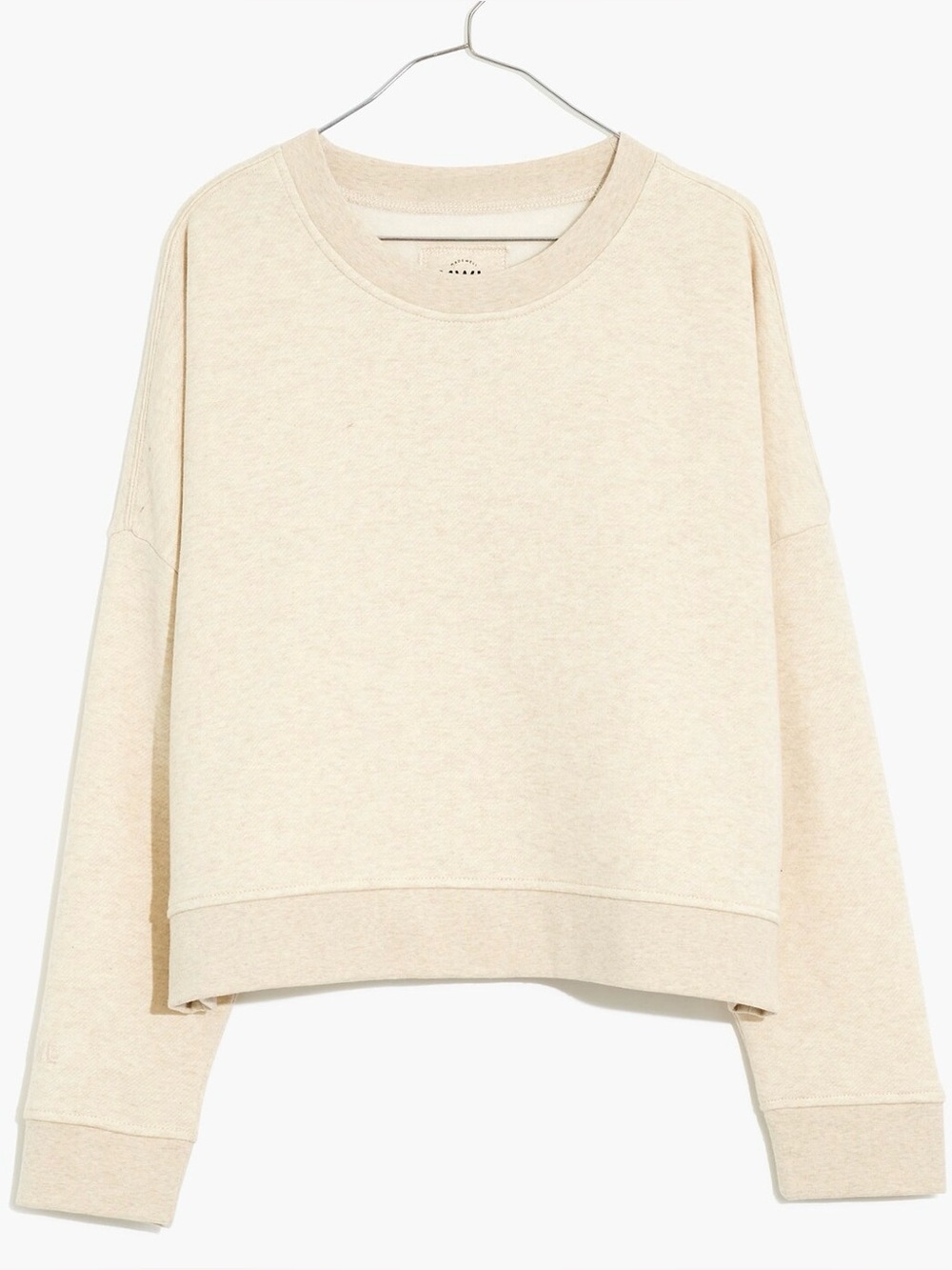 Madewell MWL Betterterry Crop Sweatshirt Oversized Women’s size Small